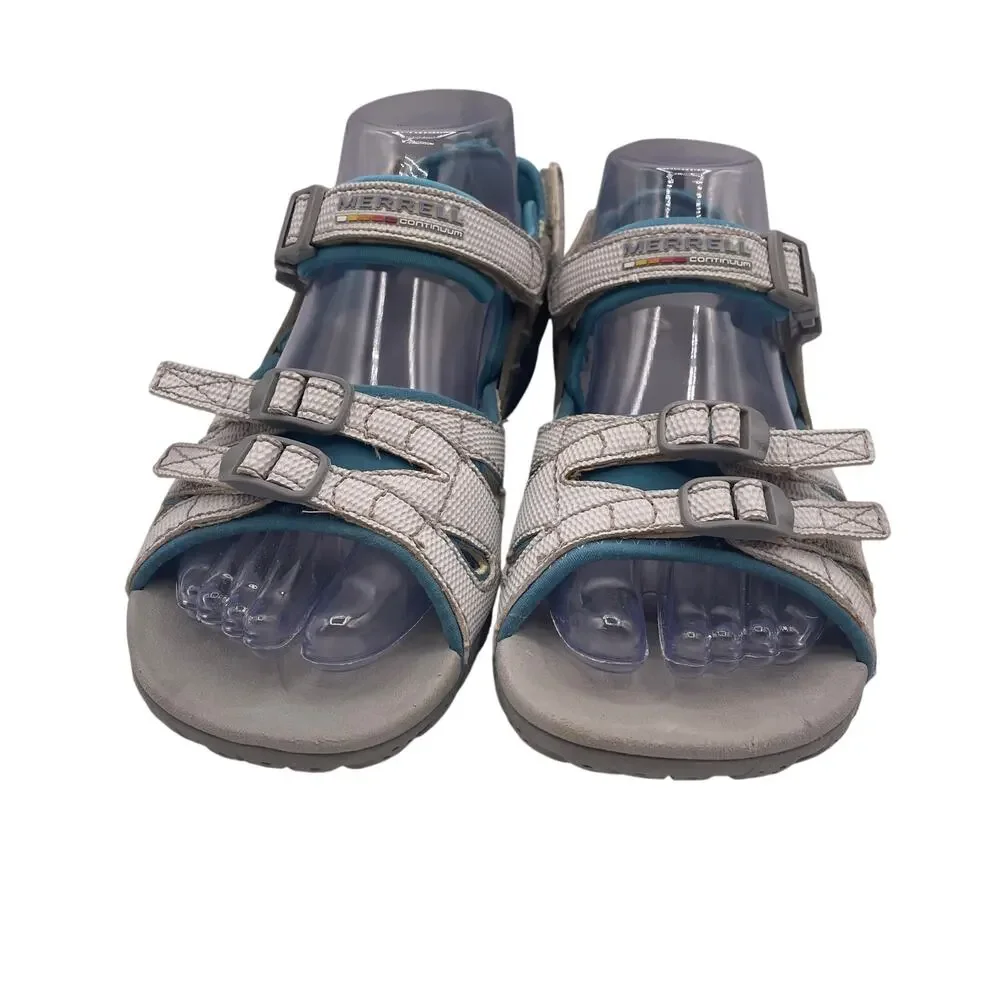 Merrell Waterpro Merced Aqua Sandals Buckle Outdoors Blue Womens 7